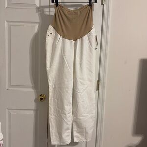 Motherhood Maternity White Jeans
